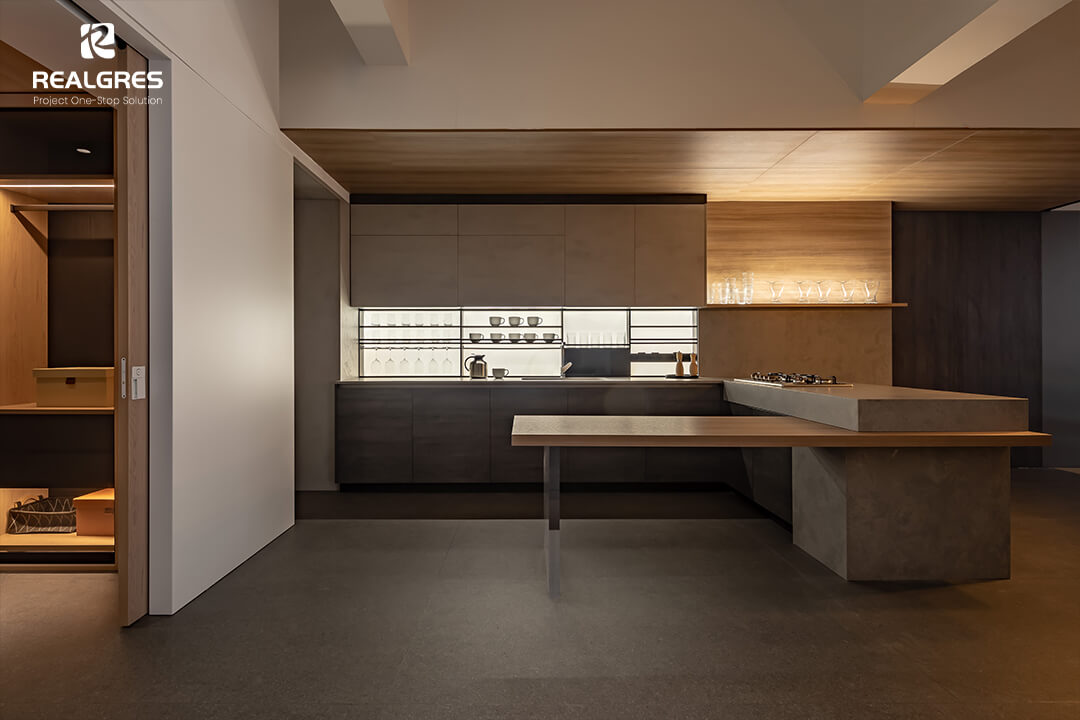 Grey Kitchen Cabinet