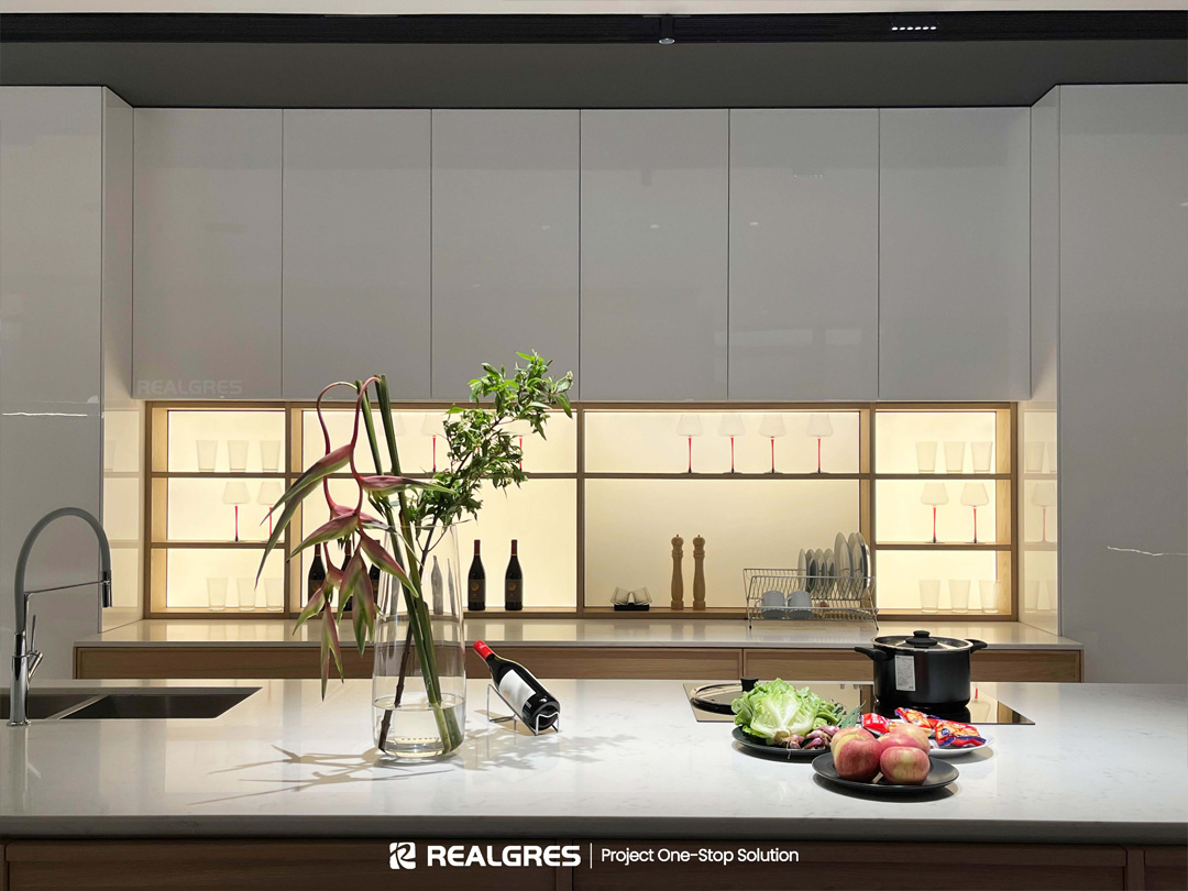 white cabinets modern kitchen