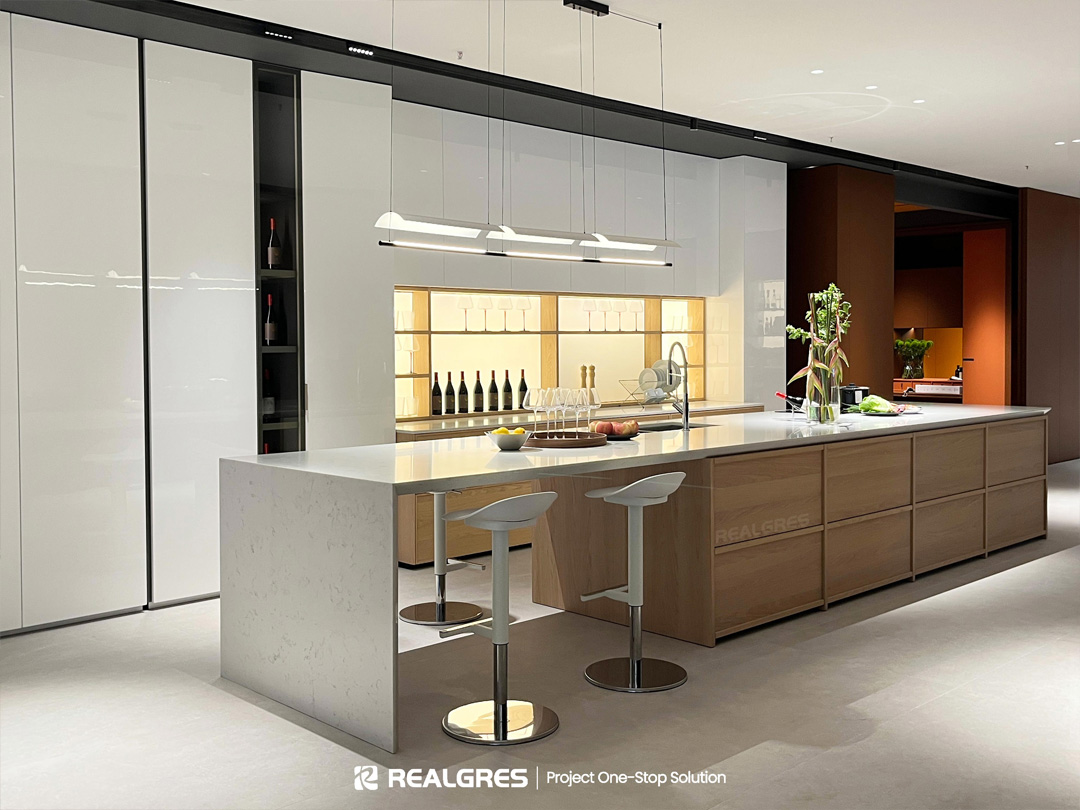 white cabinets modern kitchen