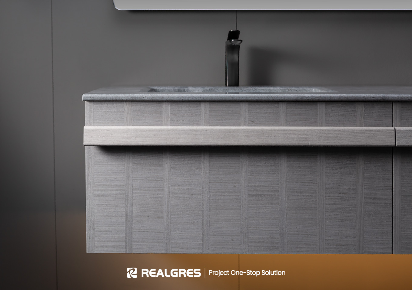 Grey Bathroom Vanity Cabinet