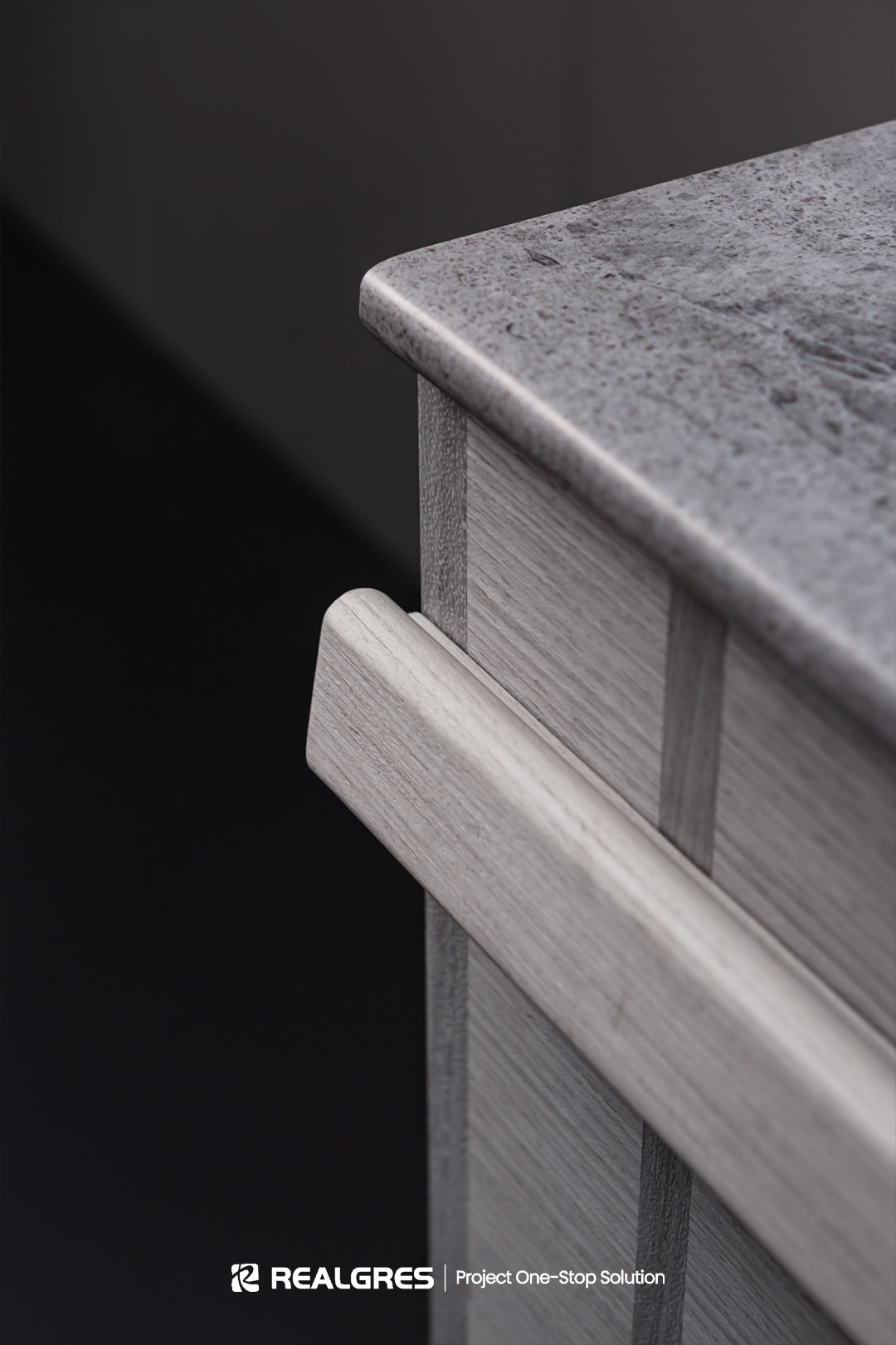 Grey Bathroom Vanity Cabinet