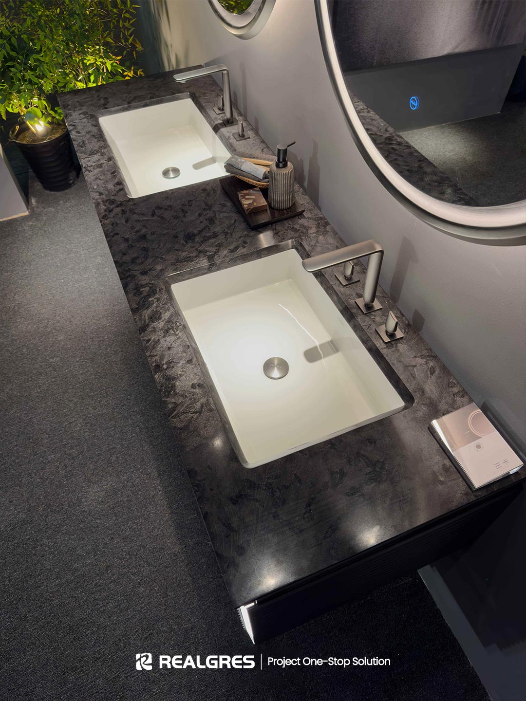 Marble Top Bathroom Vanity